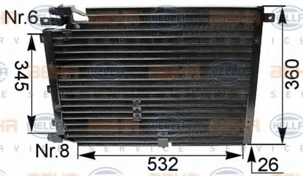 Imagine Condensator, climatizare HELLA 8FC 351 035-351