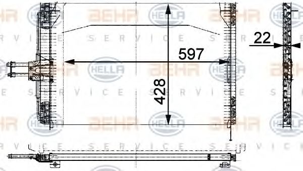 Imagine Condensator, climatizare HELLA 8FC 351 035-464