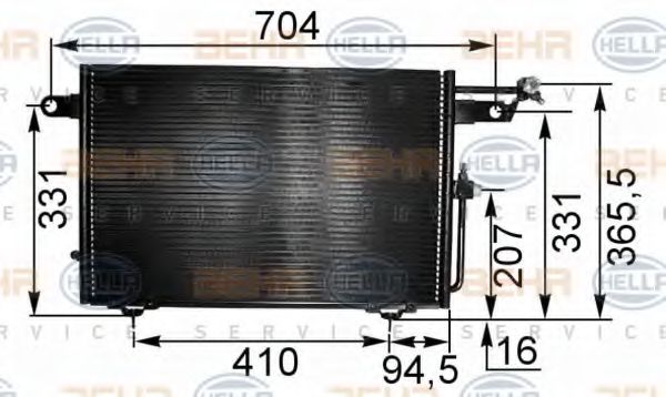 Imagine Condensator, climatizare HELLA 8FC 351 035-531