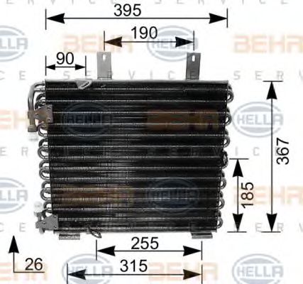 Imagine Condensator, climatizare HELLA 8FC 351 035-621