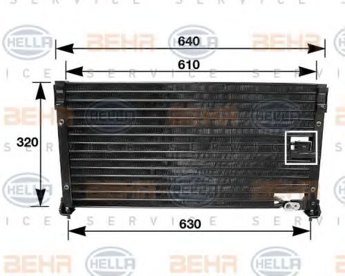 Imagine Condensator, climatizare HELLA 8FC 351 035-711