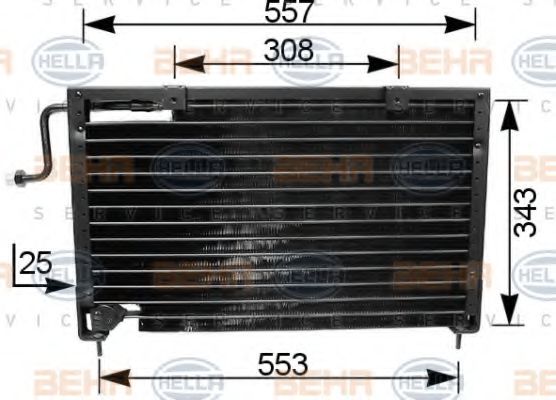 Imagine Condensator, climatizare HELLA 8FC 351 035-741