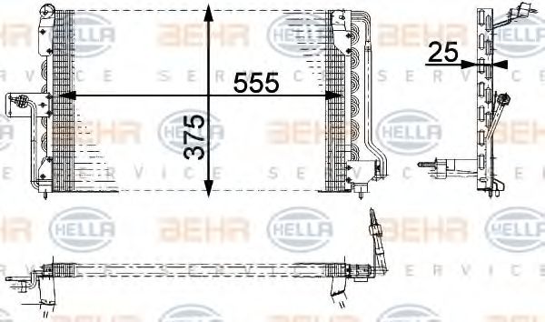 Imagine Condensator, climatizare HELLA 8FC 351 036-021