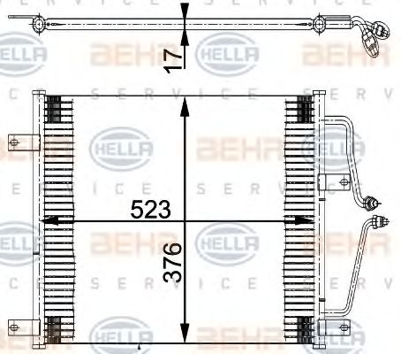 Imagine Condensator, climatizare HELLA 8FC 351 036-201