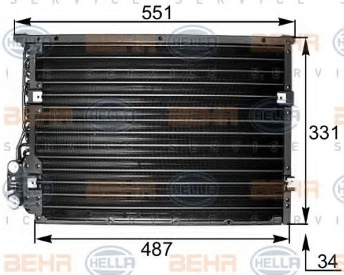 Imagine Condensator, climatizare HELLA 8FC 351 036-221