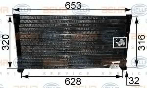 Imagine Condensator, climatizare HELLA 8FC 351 036-281