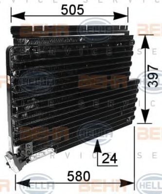 Imagine Condensator, climatizare HELLA 8FC 351 036-291