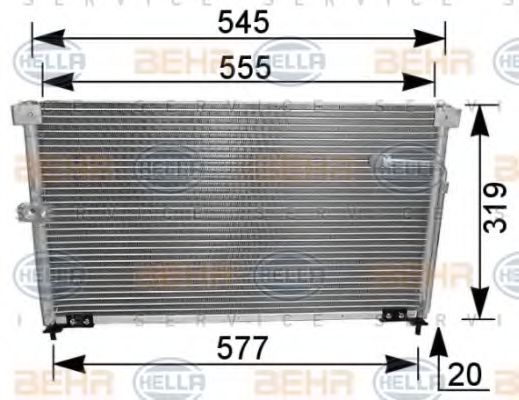 Imagine Condensator, climatizare HELLA 8FC 351 036-301