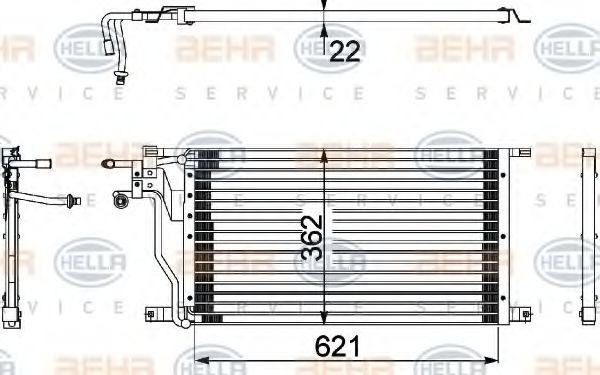 Imagine Condensator, climatizare HELLA 8FC 351 036-441