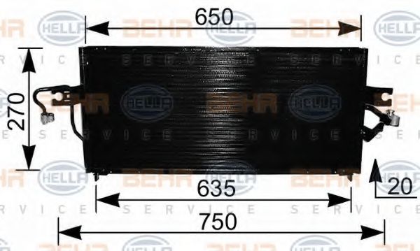 Imagine Condensator, climatizare HELLA 8FC 351 036-491