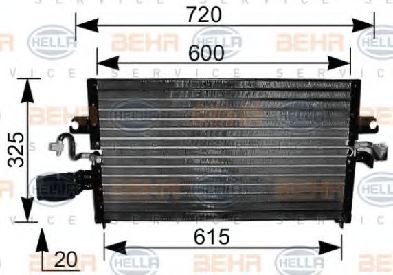 Imagine Condensator, climatizare HELLA 8FC 351 036-501