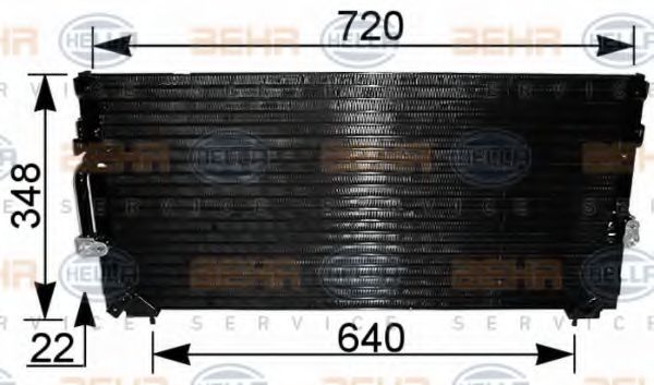 Imagine Condensator, climatizare HELLA 8FC 351 036-601