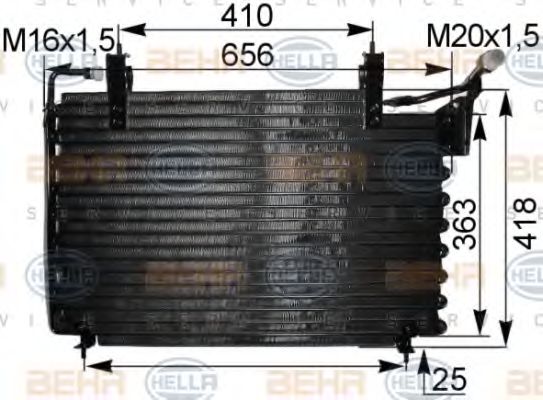 Imagine Condensator, climatizare HELLA 8FC 351 036-711