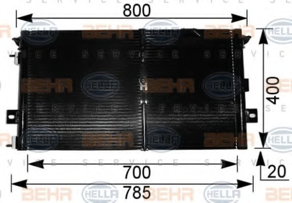 Imagine Condensator, climatizare HELLA 8FC 351 036-731