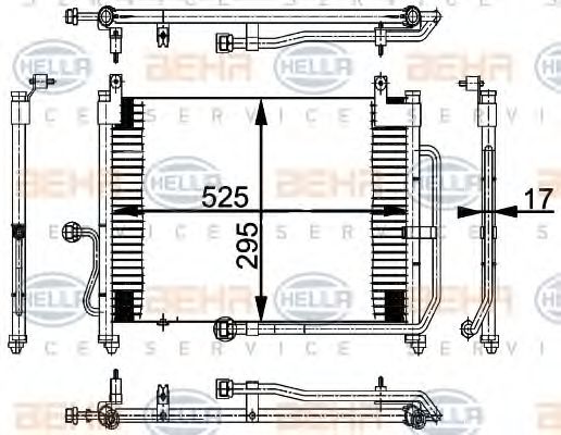 Imagine Condensator, climatizare HELLA 8FC 351 037-121