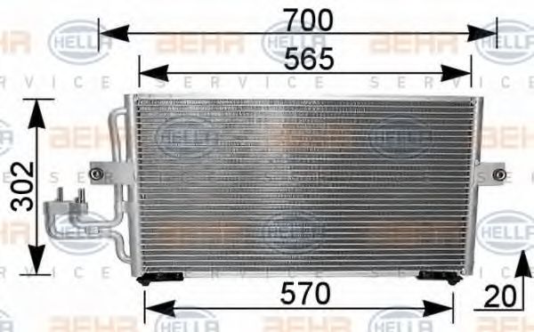 Imagine Condensator, climatizare HELLA 8FC 351 037-251