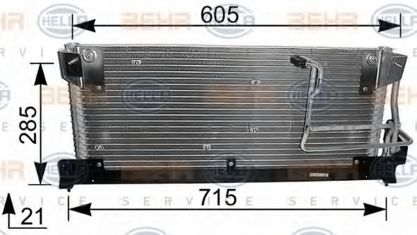 Imagine Condensator, climatizare HELLA 8FC 351 037-381