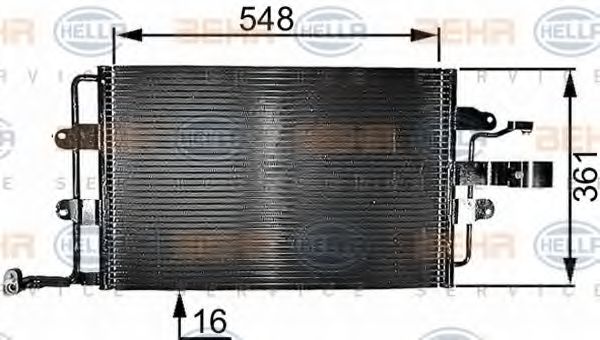 Imagine Condensator, climatizare HELLA 8FC 351 037-651