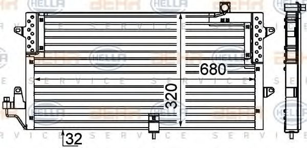 Imagine Condensator, climatizare HELLA 8FC 351 038-191