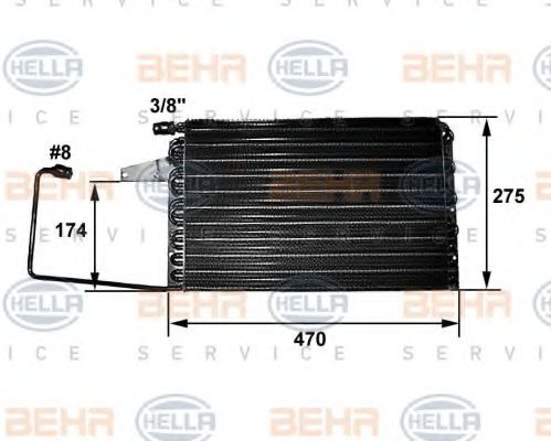 Imagine Condensator, climatizare HELLA 8FC 351 038-401