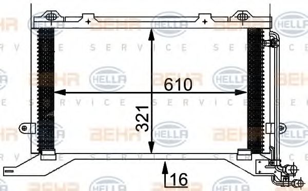 Imagine Condensator, climatizare HELLA 8FC 351 038-501