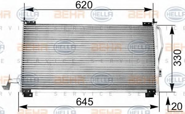 Imagine Condensator, climatizare HELLA 8FC 351 038-541