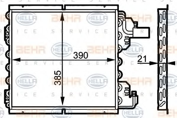 Imagine Condensator, climatizare HELLA 8FC 351 038-621