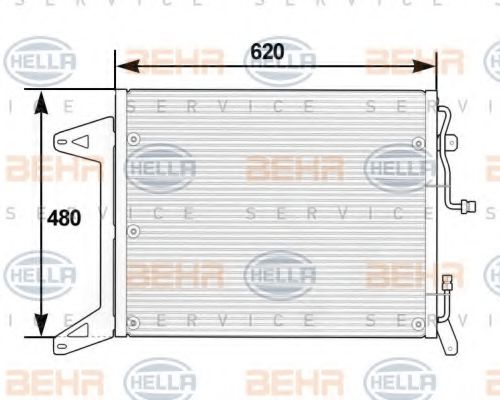 Imagine Condensator, climatizare HELLA 8FC 351 300-051