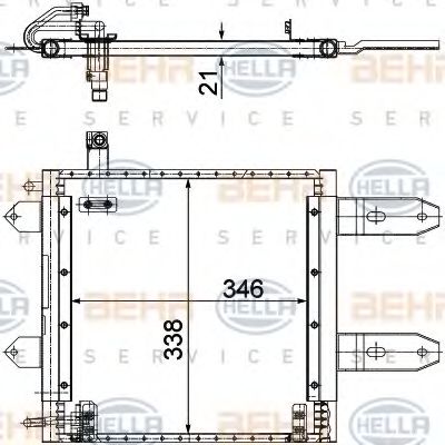 Imagine Condensator, climatizare HELLA 8FC 351 300-171