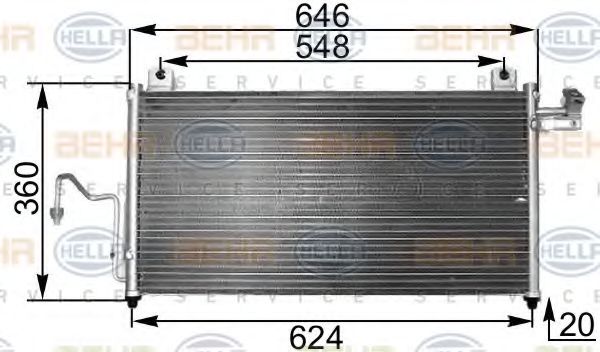 Imagine Condensator, climatizare HELLA 8FC 351 300-471