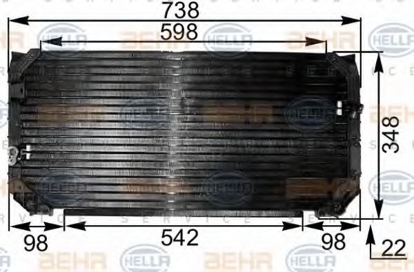 Imagine Condensator, climatizare HELLA 8FC 351 300-521