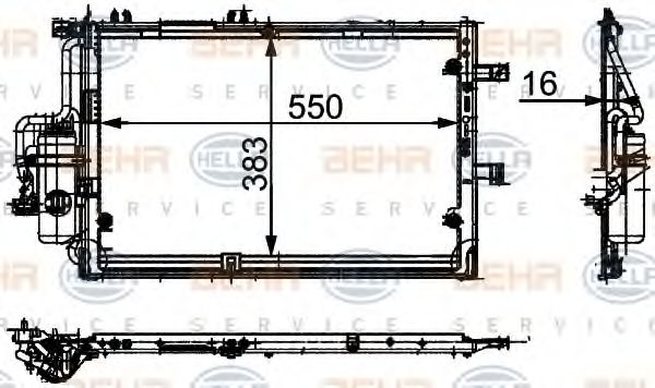 Imagine Condensator, climatizare HELLA 8FC 351 300-621