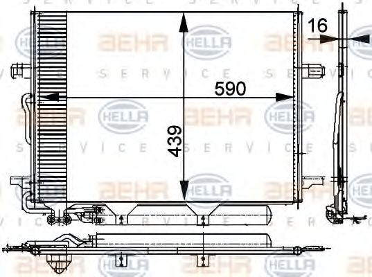 Imagine Condensator, climatizare HELLA 8FC 351 300-711