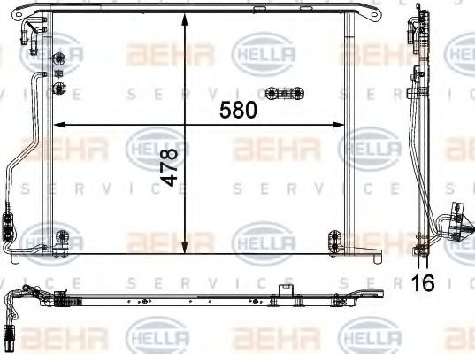 Imagine Condensator, climatizare HELLA 8FC 351 301-174