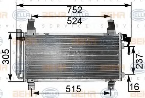 Imagine Condensator, climatizare HELLA 8FC 351 301-181