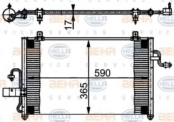 Imagine Condensator, climatizare HELLA 8FC 351 302-051