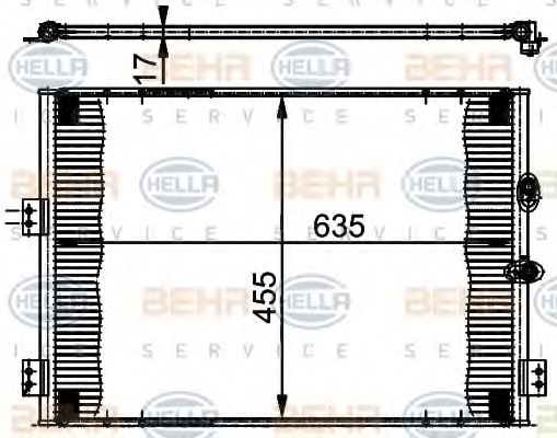 Imagine Condensator, climatizare HELLA 8FC 351 302-071