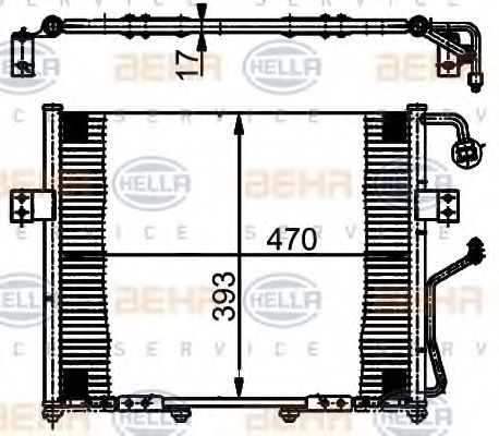 Imagine Condensator, climatizare HELLA 8FC 351 302-081