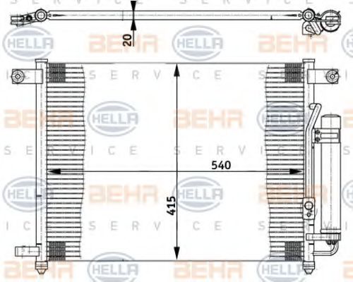 Imagine Condensator, climatizare HELLA 8FC 351 302-101