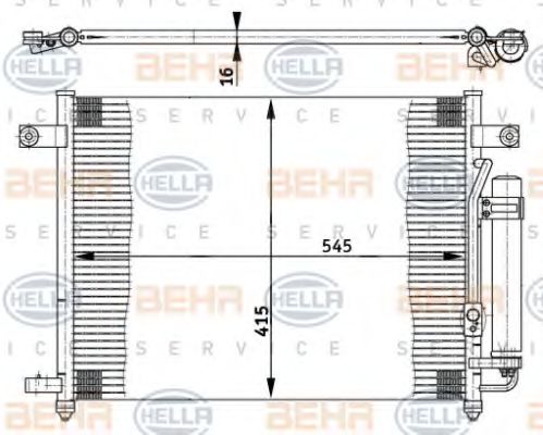 Imagine Condensator, climatizare HELLA 8FC 351 302-121