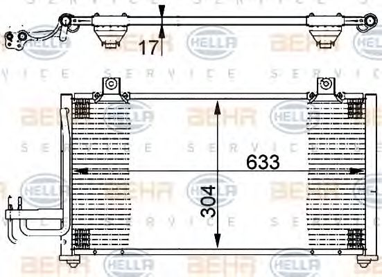 Imagine Condensator, climatizare HELLA 8FC 351 302-131