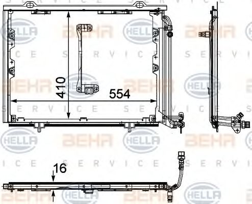 Imagine Condensator, climatizare HELLA 8FC 351 302-151