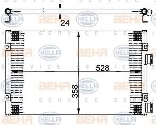 Imagine Condensator, climatizare HELLA 8FC 351 302-241