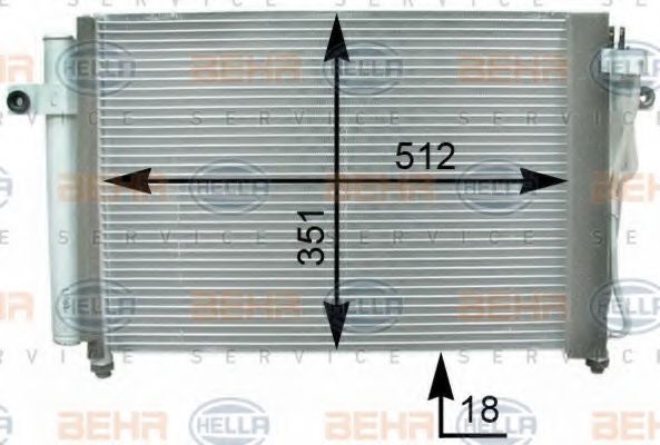 Imagine Condensator, climatizare HELLA 8FC 351 302-281