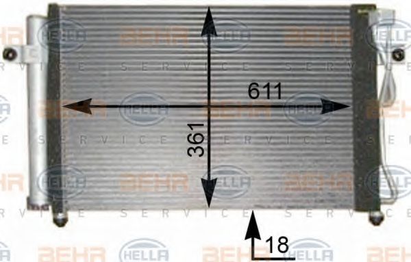 Imagine Condensator, climatizare HELLA 8FC 351 302-291