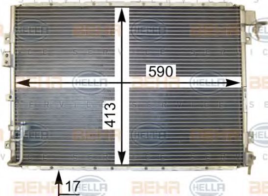 Imagine Condensator, climatizare HELLA 8FC 351 302-701