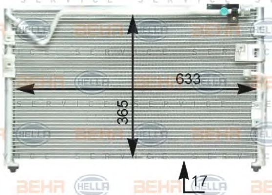 Imagine Condensator, climatizare HELLA 8FC 351 303-041