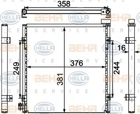 Imagine Condensator, climatizare HELLA 8FC 351 303-751