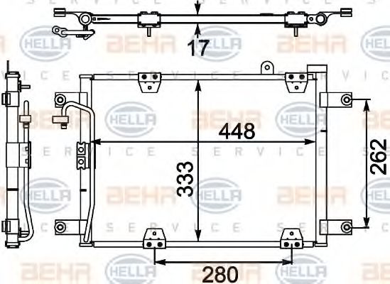 Imagine Condensator, climatizare HELLA 8FC 351 303-781