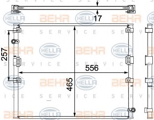 Imagine Condensator, climatizare HELLA 8FC 351 304-071